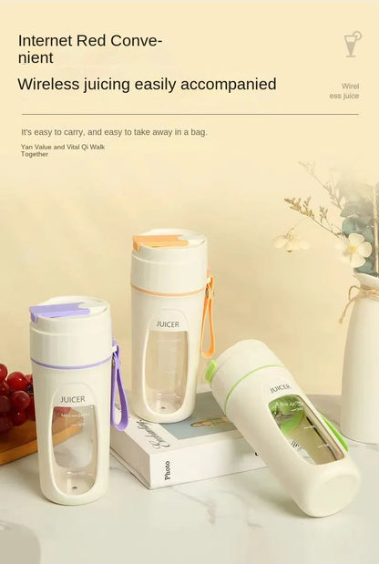Portable Blender Machine USB Rechargeable Personal Size Blender Juicer Cup For Smoothies And Shakes Mini Fruit Mixer Cup