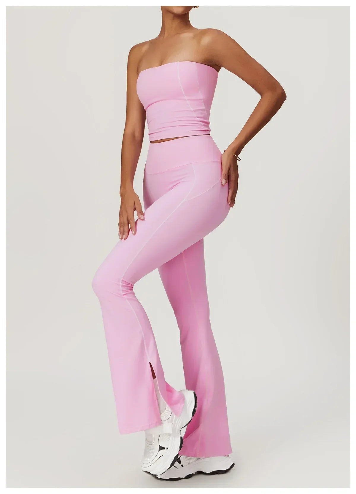 Yoga Pants Women High Waist Lift Hip Fitness Running Training Sweatpants Micro Pants Slim Slim Flared Pants Outer Wear