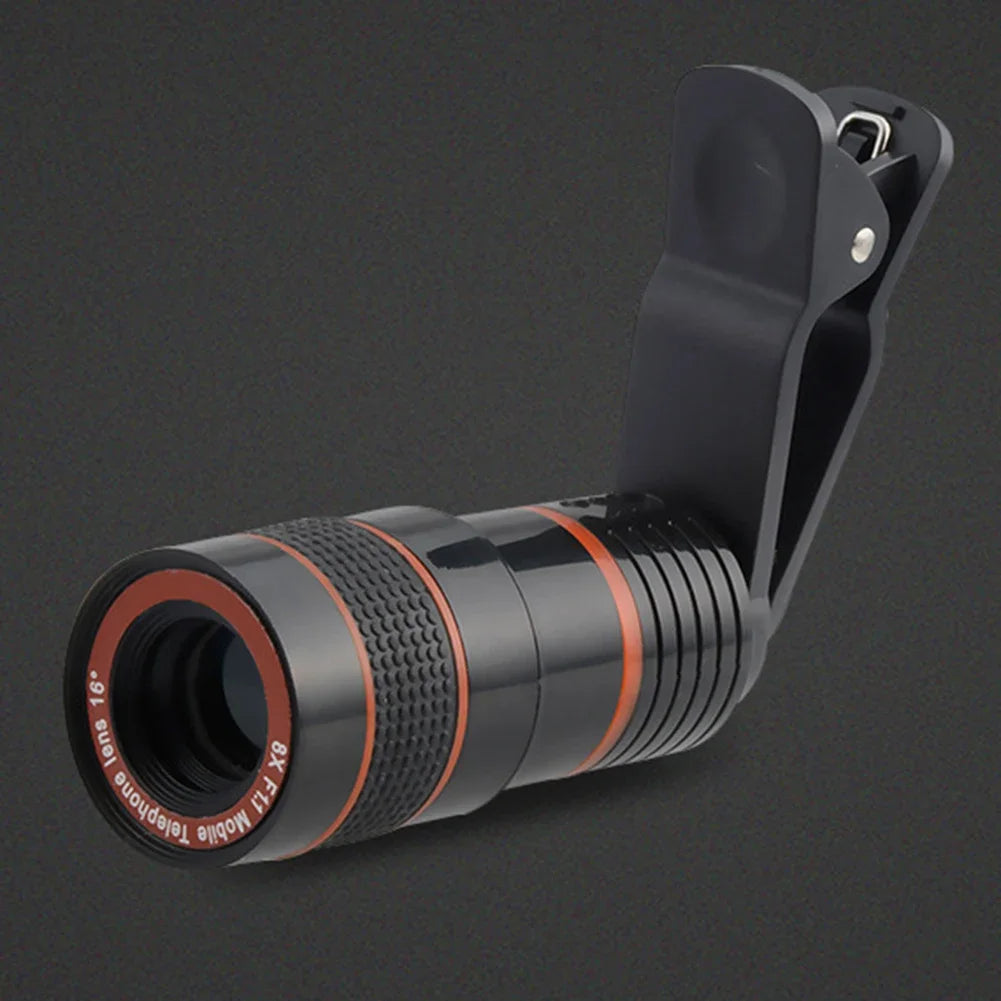 Professional Phone Camera Lens Kit For Smartphones Includes 8x Super Macro Lens External Cellphones Lens Telephoto Lens
