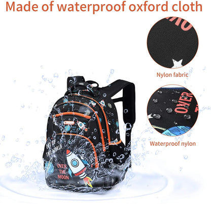 School Bags for Kids Backpack for Boys Elementary Kindergarten Preschool School Bag 14 inch Multifunctional Cute Large Capacity