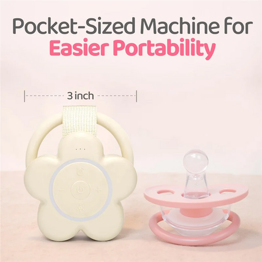 A01V-Rechargeable Travel Baby Sound Machine Suitable For Parenting, Home, Sleep Aid Necessary For Babies, Newborns And Adults