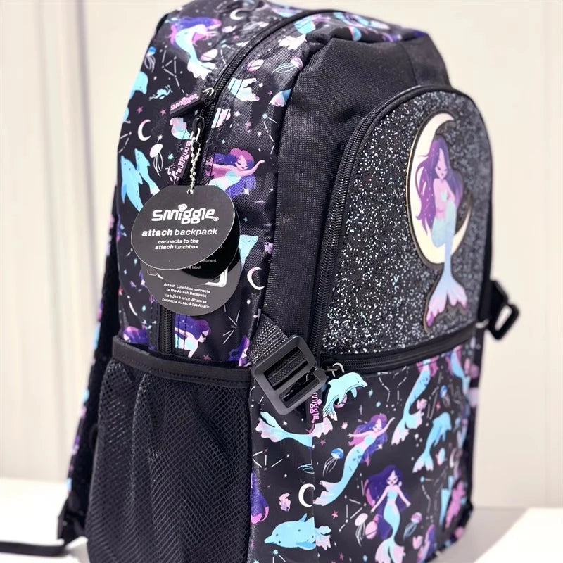 Genuine Australian Smiggle Mermaid Reflection In Water Backpack Children'S Stationery Student Pencil Case Backpack Student Gift