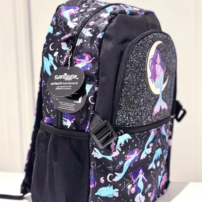 Genuine Australian Smiggle Mermaid Reflection In Water Backpack Children'S Stationery Student Pencil Case Backpack Student Gift