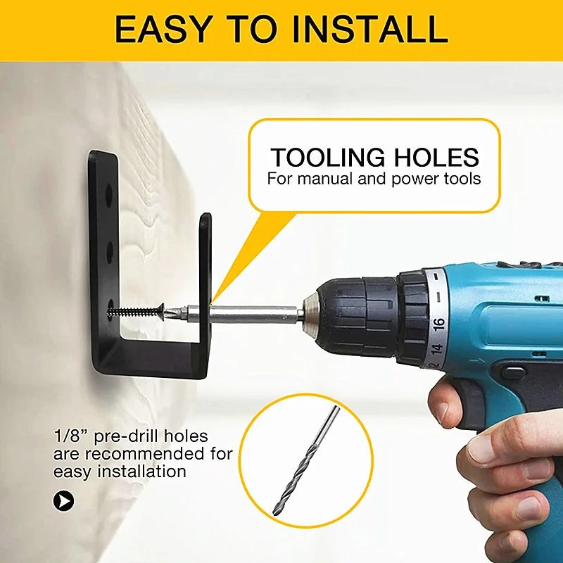 2pcs Shed Security Bar Door Brackets Door Barricades Clamps U Bracket Bar Door Locks Supports for Home Barn Shed Garage Gate