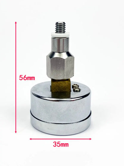 E61 semi-automatic coffee machine brewing head pressure gauge shows brewing head pressure