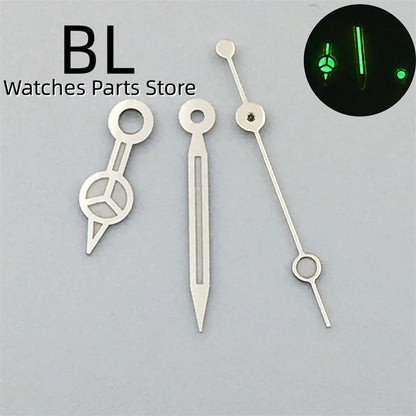 BLIGER 24.5mm Watch Dial Hand Set Sunburst Gray Rose White Mother Pearl Dial Roman Diamond Index Fit NH05 Movement Women Watches