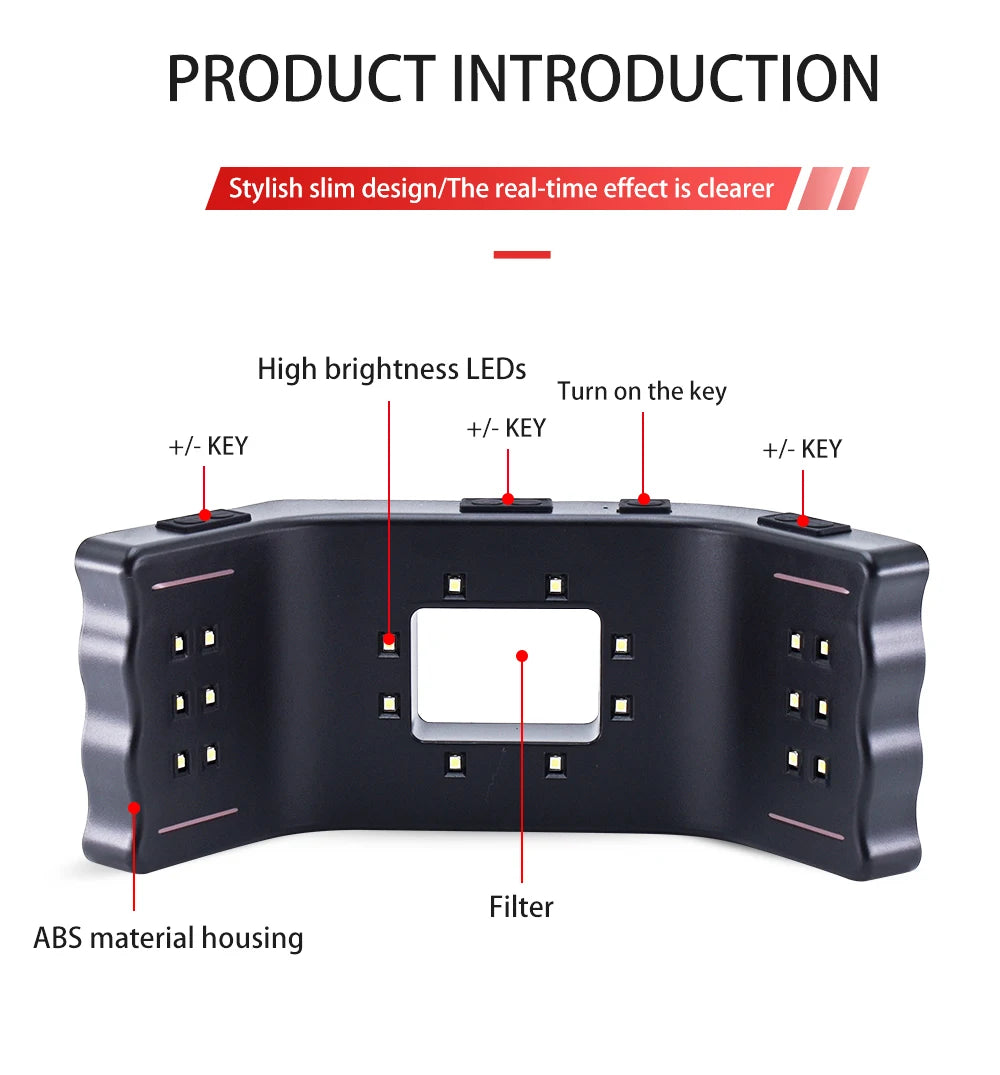 Dental Photography Light LED Oral Filling Lamp Dentistry Photo Video Orthodontics Equipment for Dentist Treatment Lighting