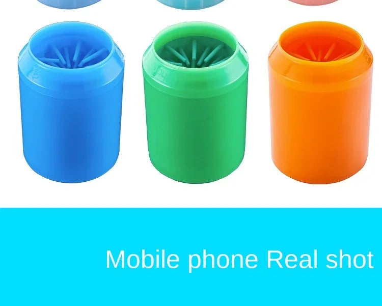 Portable Pet Outdoor Paw Cleaner Cup, Soft Silicone Combs, Quick Wash Foot Cleaning Brush, Towel, Bucket
