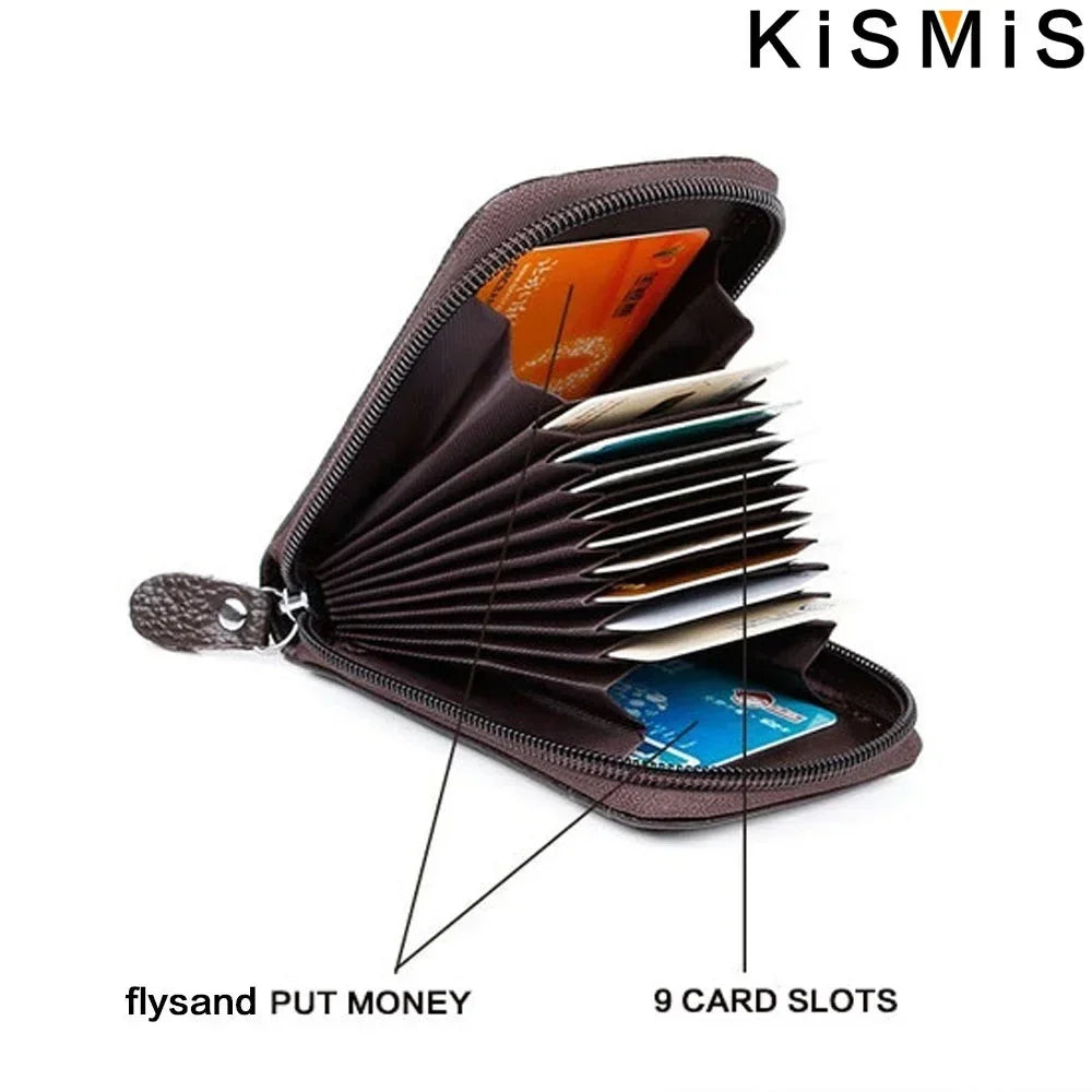 RFID Blocking Aluminum Card Case - Credit Card Protector, Business Card Holder, Metal ID Organizer Wallet, 6 Slots for Women,Men