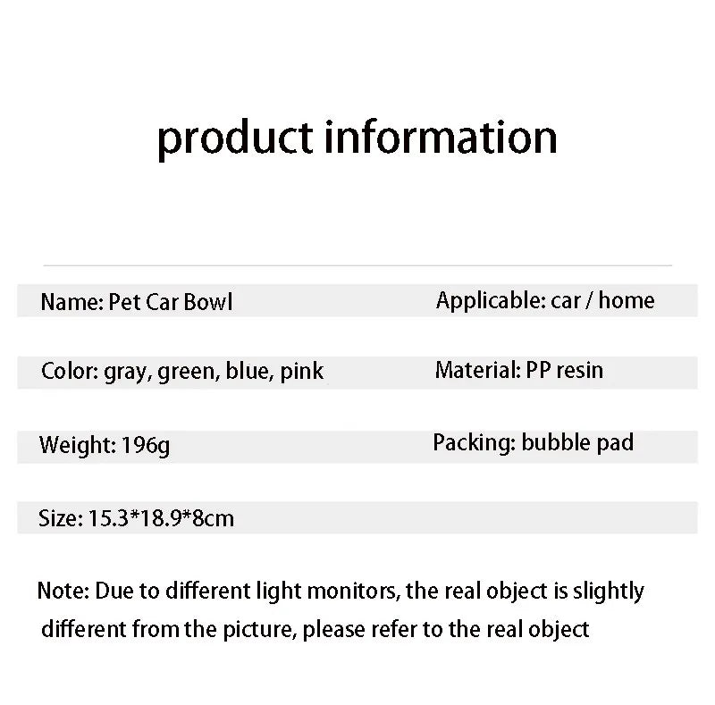 VZZ Pet Dog Bowls Floating Not Wetting Mouth Cat Bowl No Spill Drinking Water Feeder Plastic Portable Dog Bowl  dog accessories