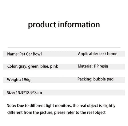 VZZ Pet Dog Bowls Floating Not Wetting Mouth Cat Bowl No Spill Drinking Water Feeder Plastic Portable Dog Bowl  dog accessories