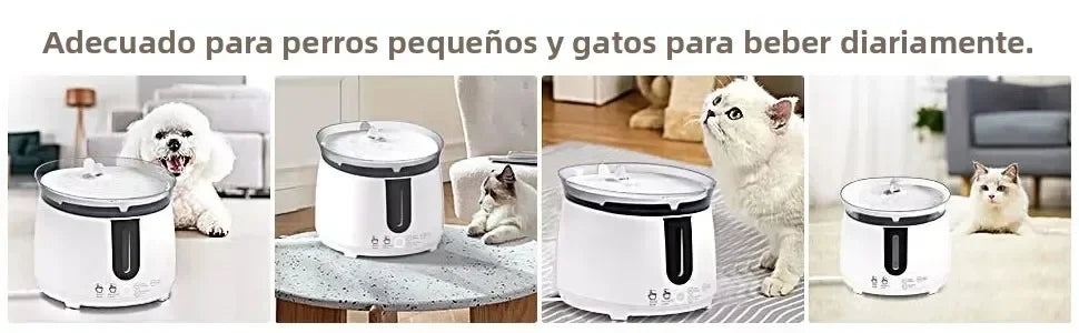 AQHH App Control Cat Water Fountain Wireless Pump Pet Water Fountain Inside Automatic Smart Fountain fuente de agua para gato