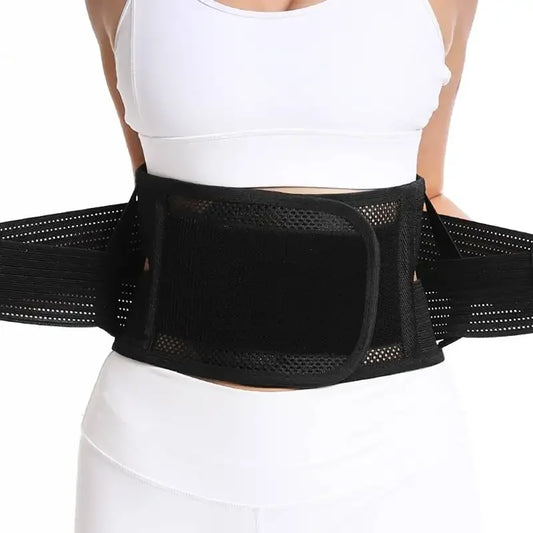 Back Brace Breathable Lumbar Support Belt Adjustable Straps Back Belt Lower Back Waist Brace for Lower Back Relief Sciatica