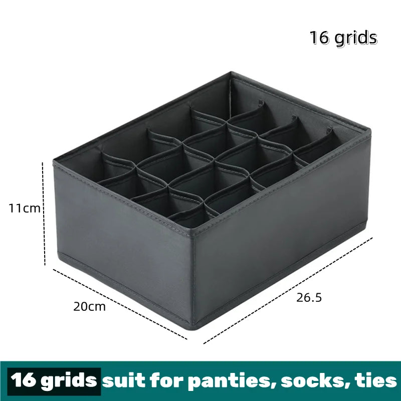 Organizer For Underwear Bra Socks Pants Scarf Storage Box Organizers Of Cabinets And Drawers Wardrobe Foldable Storage Box Case