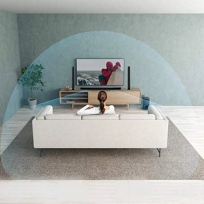 80W TV SoundBar 2.1 Bluetooth Speaker 5.0 Home Theater System 3D Surround Sound Bar Remote Control With Subwoofer For TV