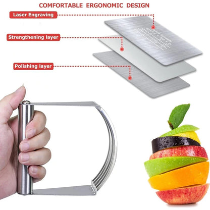 Stainless Steel Dough Blender Manual 5 Blades Flour Mixer Professional Pastry Cutter Dough Blender Kitchen Baking Butter Tool