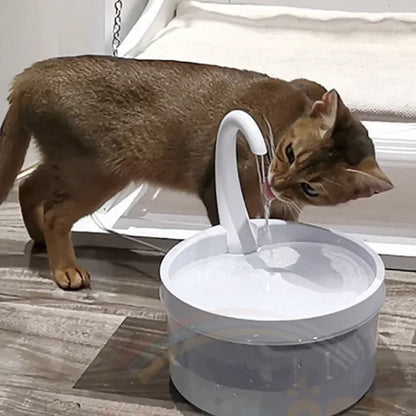 2L Cat Water Fountain LED Blue Light USB Powered Automatic Water Dispenser Cat Feeder Drink Filter For Cats Drinking Fountain