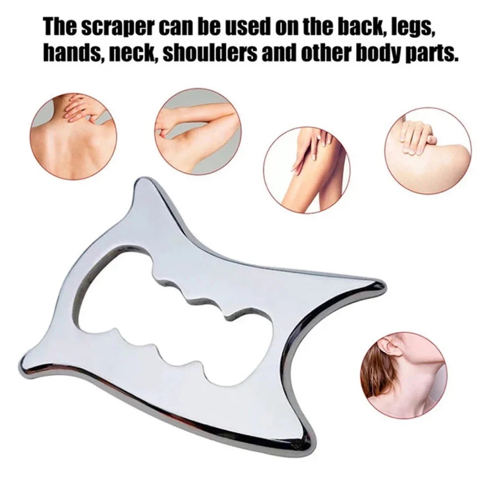 Gua Sha Massage Tool, Stainless Steel Muscle Scraper Massage Tools IASTM Tool for Soft Tissue Mobilization Tool Physical Therapy