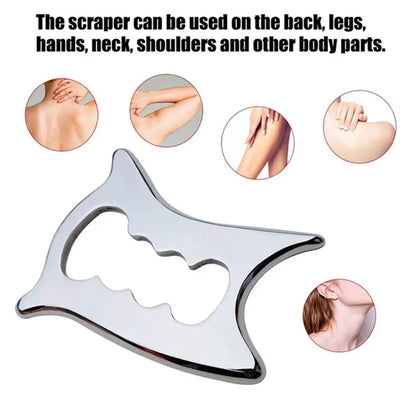 Gua Sha Massage Tool, Stainless Steel Muscle Scraper Massage Tools IASTM Tool for Soft Tissue Mobilization Tool Physical Therapy