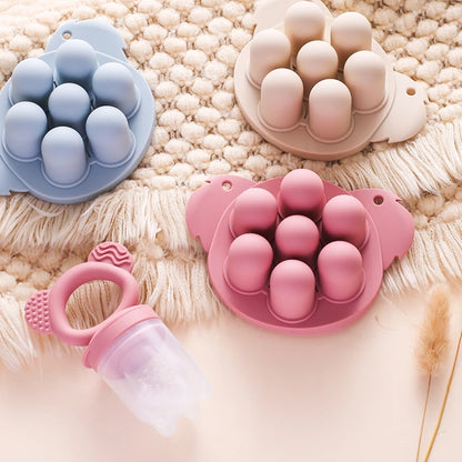 Baby Fruit Feeder Food Grade Silica Gel Pacifier Silicone Teething Nipple Feeding Grind Fruits Vegetable for Baby's Meal Feeding