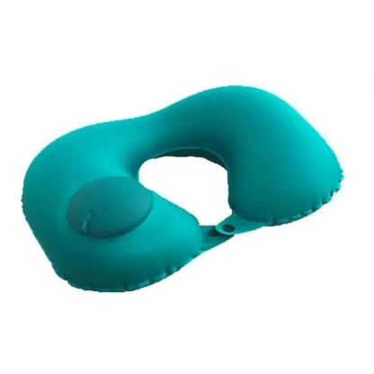 Inflatable Travel Neck Pillow U-shaped Cervical Orthopedic Protection Pillow Outdoor Portable Foldable Pillow Travel Essentials
