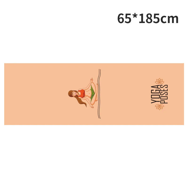 Portable anti-slip Printing Yoga Mat Spread Towels Absorb Sweat Fitness Yoga Towel Yoga Mat Yoga Towel Cooling Towel Ice Towel