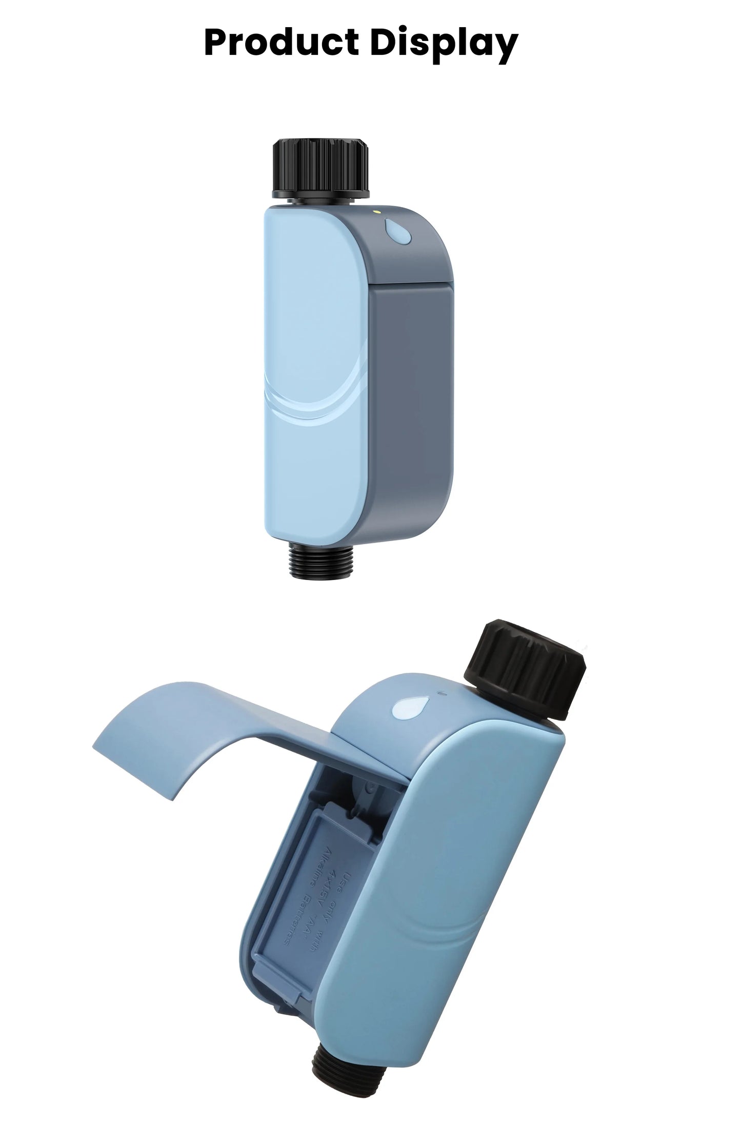 GIRIER Tuya Smart Water Timer WiFi Programmable Sprinkler Controller for Garden Hose Irrigation No Hub Required Works with Alexa