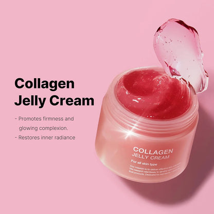 100g Jelly Face Cream Collagen Soft Nourishing Moisturize Face Shrinks Pores Remove Comedones And Face Toner Korean Skin Care
