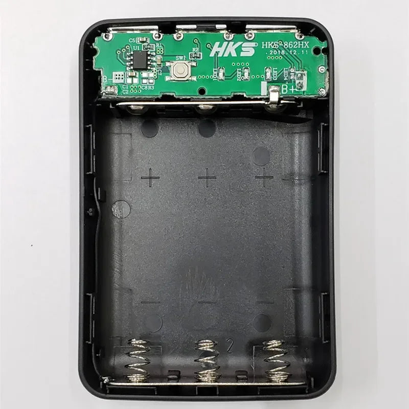 3×18650 DIY Shell Mobile Phone Charge Power Bank Case DIY Box 3 USB Ports 18650 Power Bank Case  Power Bank Cover Kit