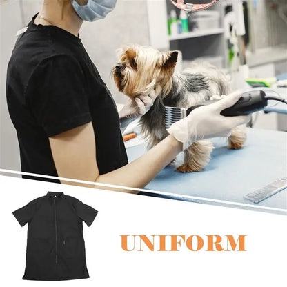 Waterproof Pet Cosmetologist Clothes Pet Salon Grooming Apron Beautician Bath Uniform For Home Outdoor Pet Hospital Pet Grooming