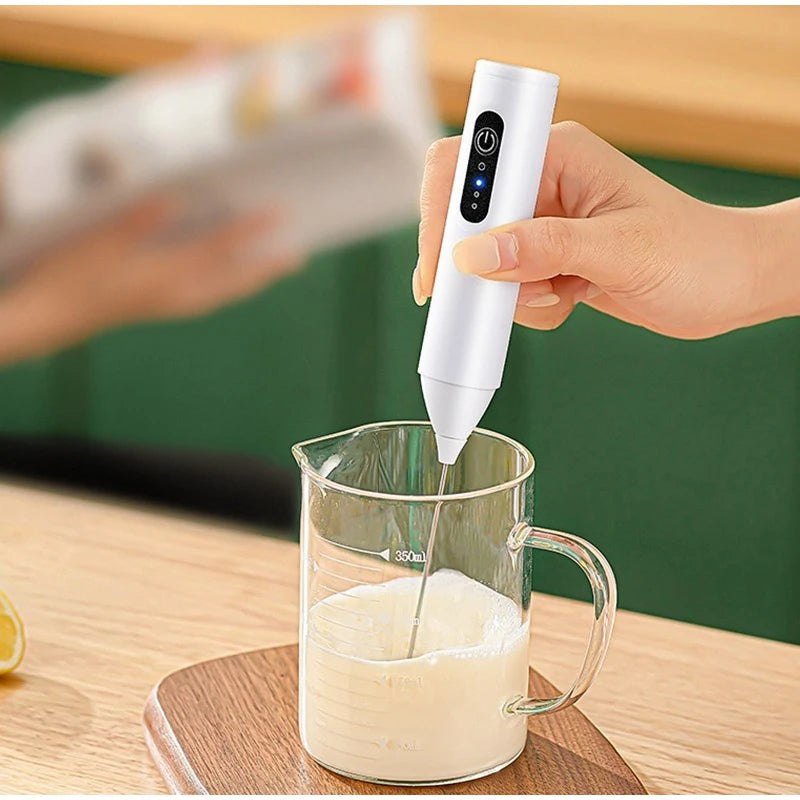 1 pc Electric Milk Frother Handheld Egg Beater Foamer Coffee Maker Electric Blender Mixer Mini Portable Blender Kitchen Tool