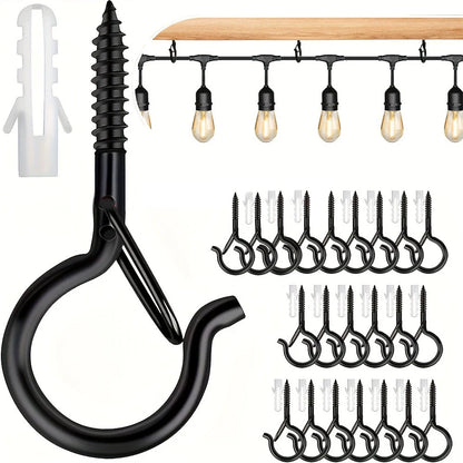 Hook screw, wall expansion screw hook, metal spring buckle hook Q-shaped spring hook screw hook