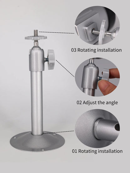 Adjustable Security Camera Metal Brackets Indoor/Outdoor Security Wall Mount for CCTV Security Camera Home Surveillance System