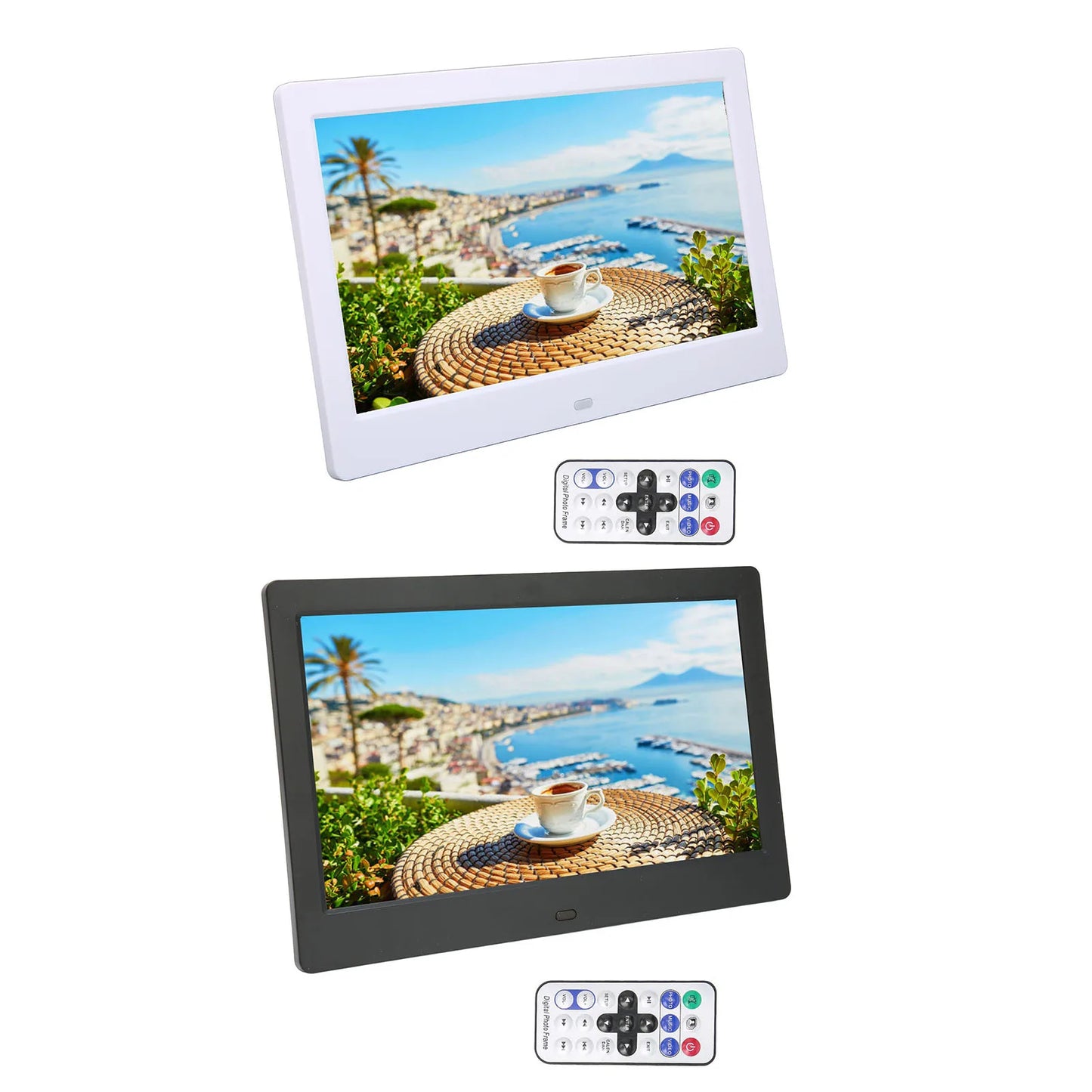 Digital Photo Frame HD 10.1 Inch 1024x600 LCD Display Smart Electronic Picture Frame with Remote Control Digital Picture Album