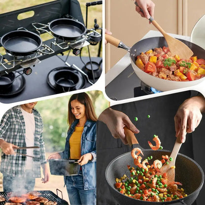 Removable Handle Removable Pan Pot Handle Detachable Replacement Clip Hand Grip Portable Cookware Grip for All Cookware