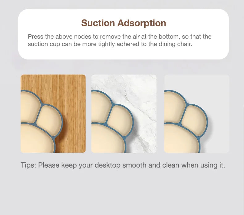 MAMIJOY  High Quality Children's Dishes Set Baby Silicone Tableware Sucker Bowl Bib Cup Fork Spoon Set Infant Supplies BPA Free