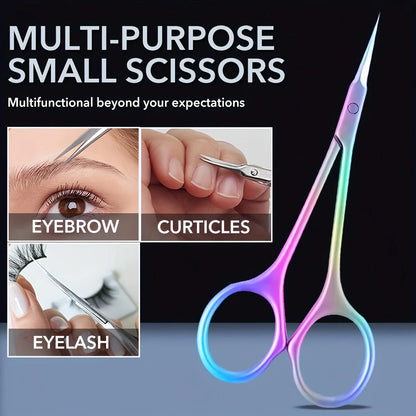 Stainless Steel Manicure Scissors for Nail Care Handle Cuticle Nipper Dead Skin Removal Scissors Beauty Tool