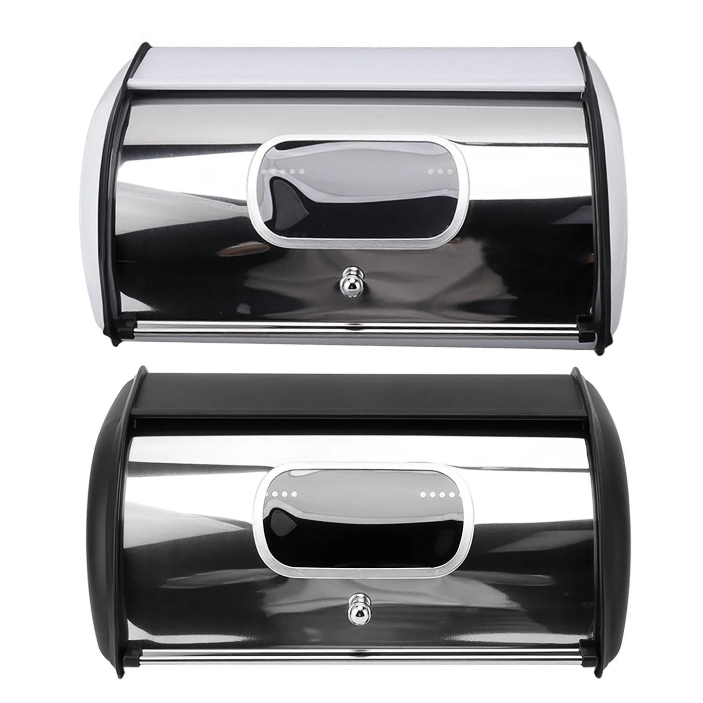 Bread Storage Holder Bread Bin Bread Box Bread Holder Storage Container With Small Window for Kitchen Countertop Iron Bread Bin