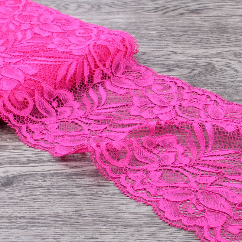 15cm Wide Lace Fabric Elastic Lace Ribbon 1meter DIY Apparel Sewing Handmade Crafts Lace Tape