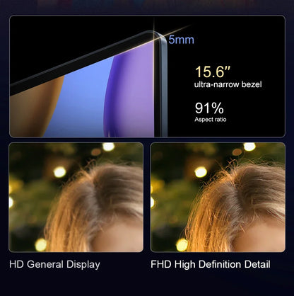 2025 New Notebook PC Windows 11 Gamer 15.6" Ultra Slim Laptop Intel Celeron N4000 16GB RAM 1TB 2TB SSD Office Study Computer PC