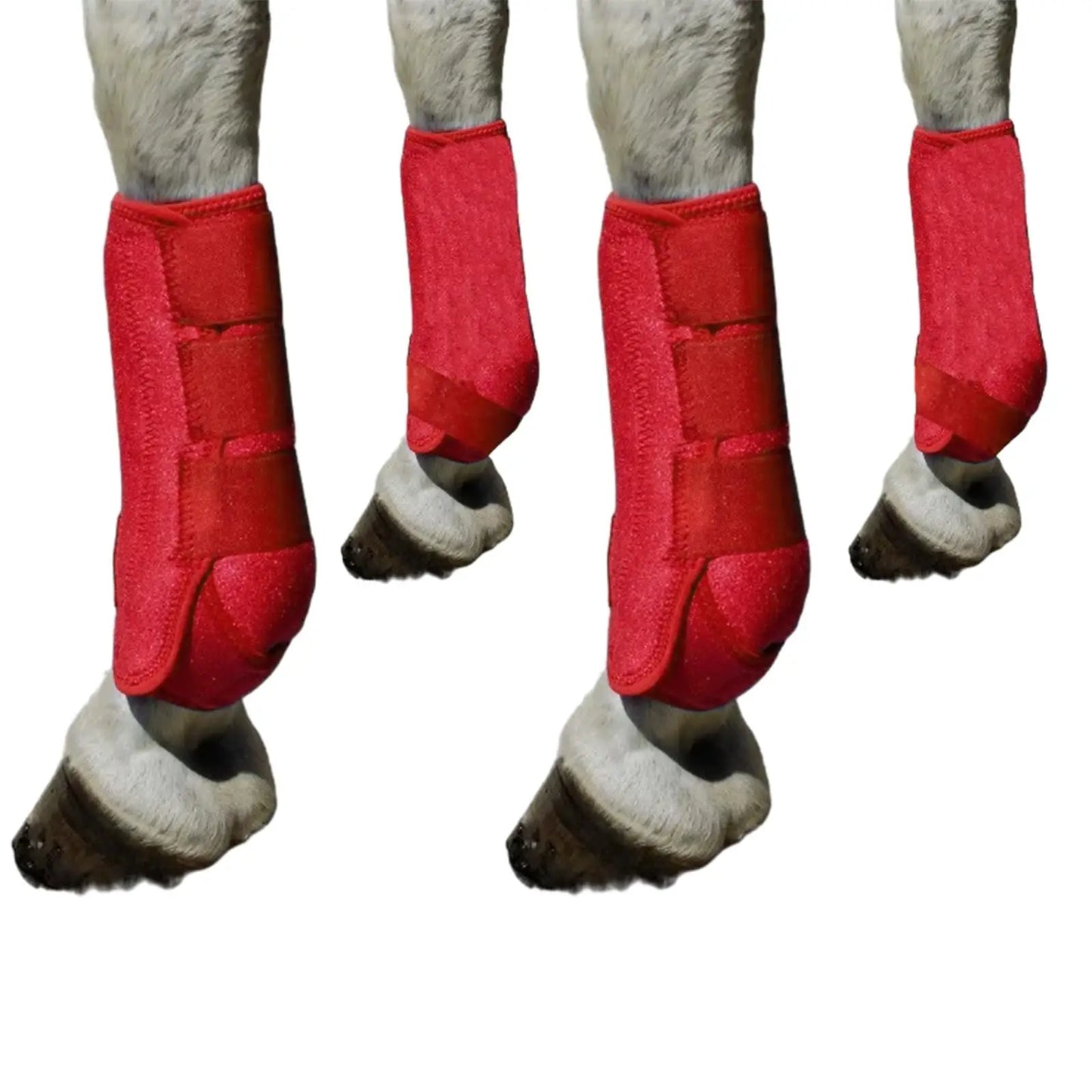 4x Horse Boots Leg Protective Leg Gear Leg Wraps Set for Training Riding