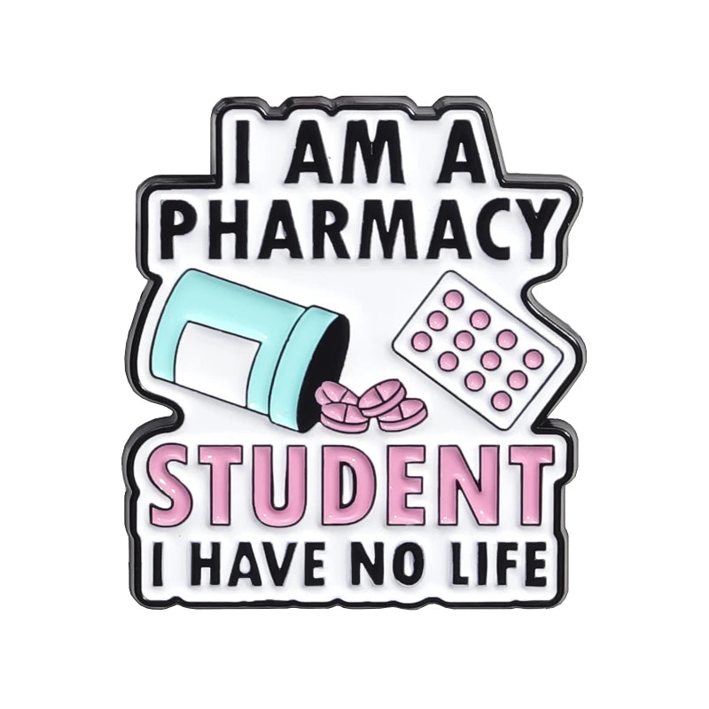We Are Pharmily Enamel Pin Custom Pharmacy Student Eat Sleep Pharmacy Repeat Brooch Lapel Badge Accessory Jewelry Gift Friends