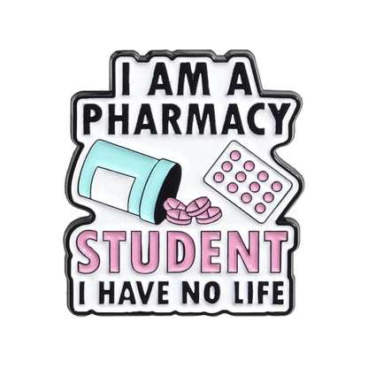 We Are Pharmily Enamel Pin Custom Pharmacy Student Eat Sleep Pharmacy Repeat Brooch Lapel Badge Accessory Jewelry Gift Friends