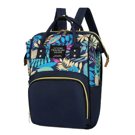 Maternity Travel Bag for Baby Essential Large Capacity Backpack with Anti-theft Back Pocket for Bottle Diapers Milk Powder