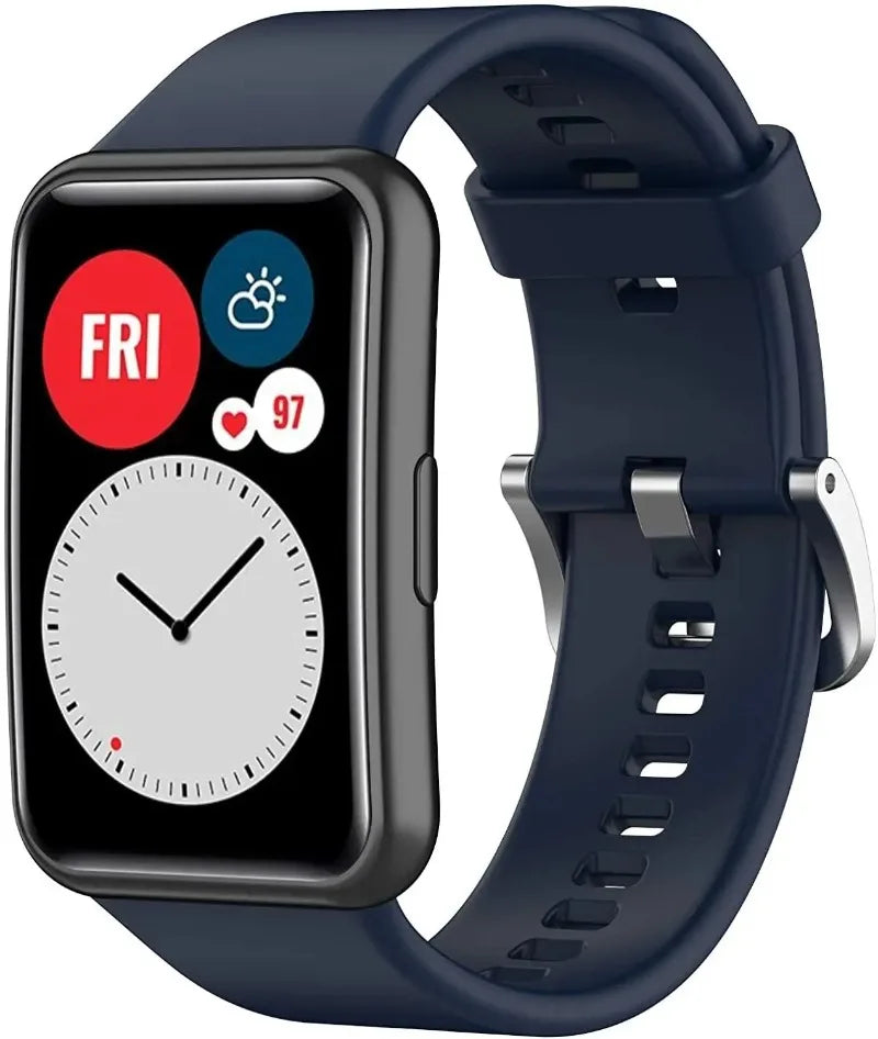 Silicone strap for Huawei Watch Fit Original Smart watch replacement Huawei Fit Bracelet wristband Huawei Watch Fit new Correa