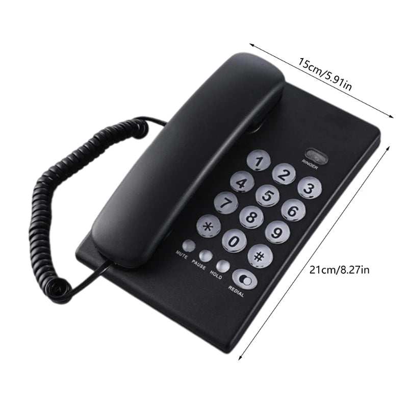 Corded Landline Phone Big Button Landline Phones With Caller Identification Fixed Telephone For Office Hotel Receptioni