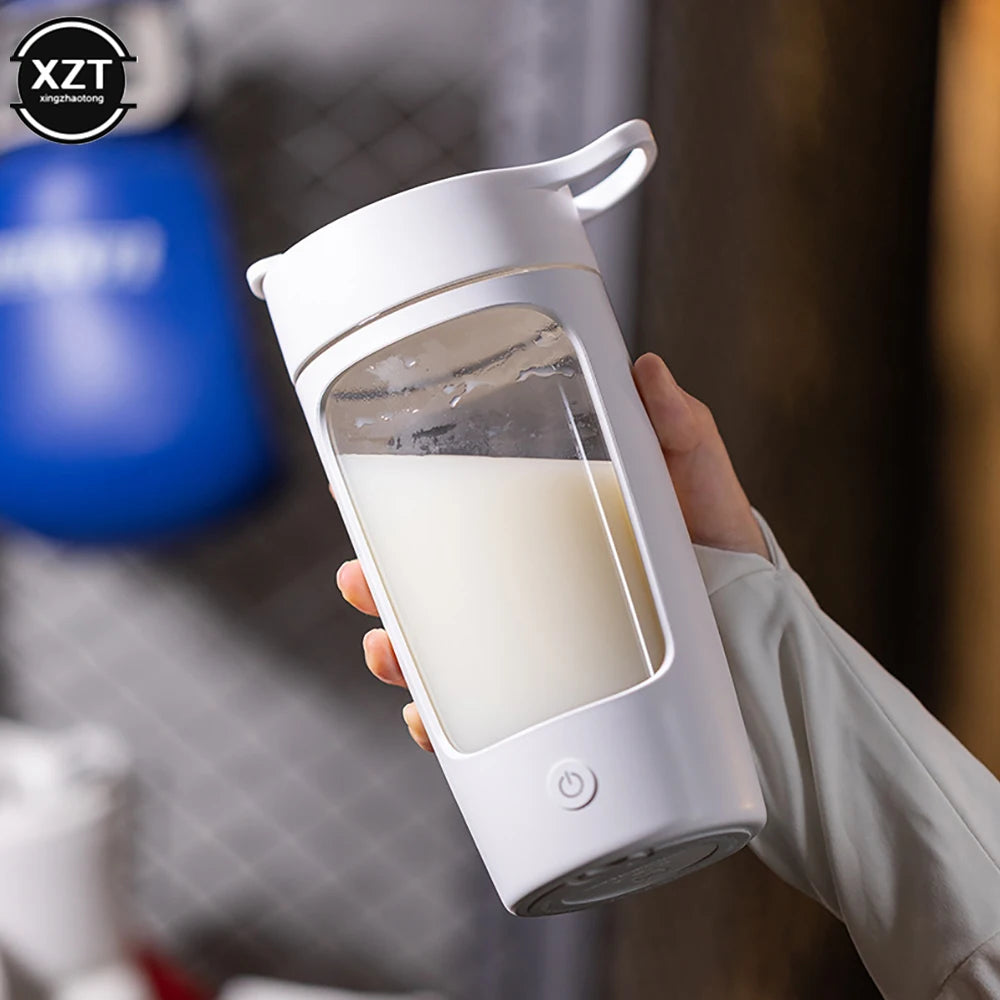 650ml USB Electric Protein Shaker Bottle Portable Rechargeable Blender Cup Multipurpose 650ml Mixing Cups for Fitness Workout