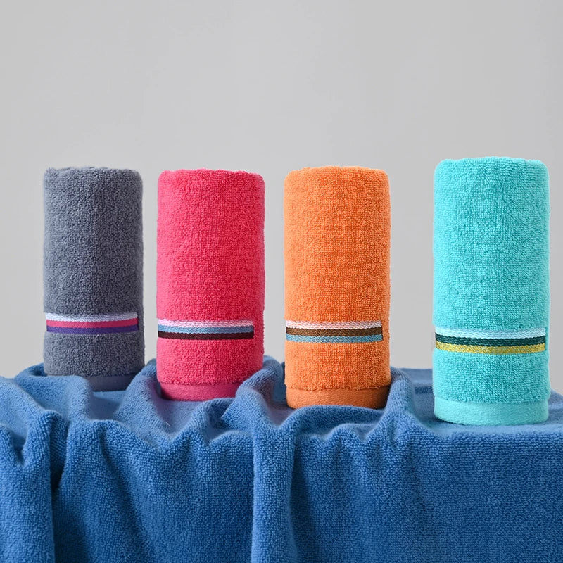 100% Cotton Large Bath Towel Adult Bath Towel Sweat Absorbent Bath Towel Colorful Bath Towel Set Large Size Bath Towel
