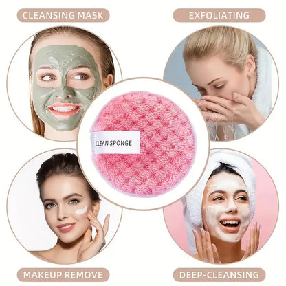 20pcs/ Pink facial cleansing tool set, a professional facial cleansing and care tool set, suitable for normal skin type