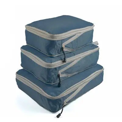 3pcs/set Compression Packing Cubes Travel Storage Bag Luggage Suitcase Organizer Set Foldable Waterproof Nylon Material
